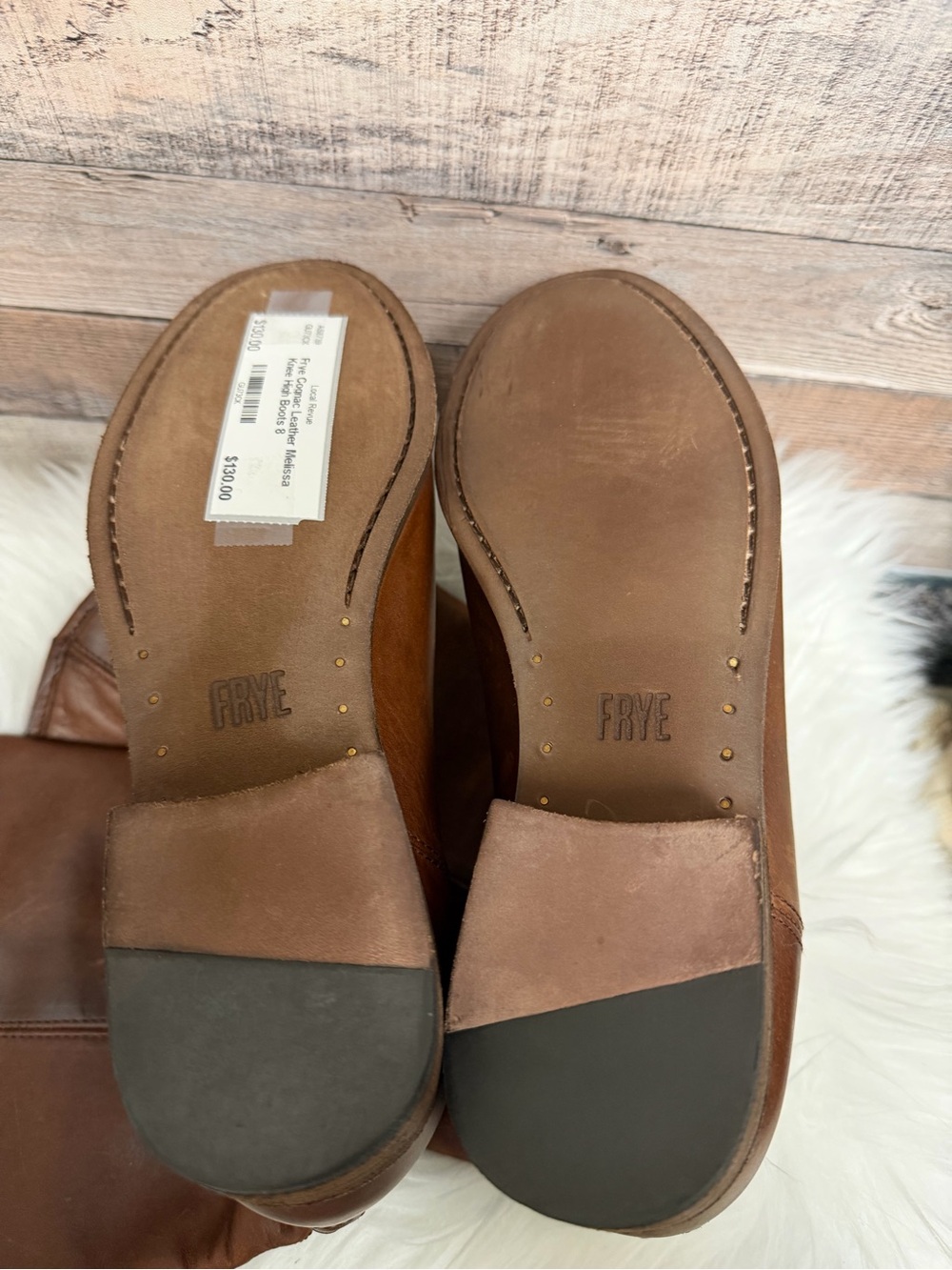 Frye Women's Tall Leather Boots - Brown - Picture 4 of 5